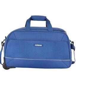 American Tourister Poler Wheel 55 cms Navy Travel Duffle Strolley Bag (MRP:- 3390/-)