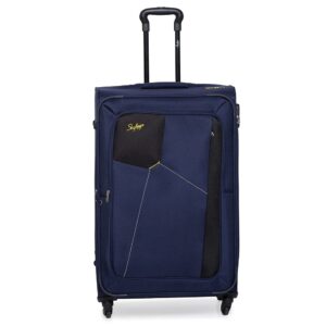 Skybags Rubik Polyester 78 Cms Softsided Check-in Luggage (BLUE)