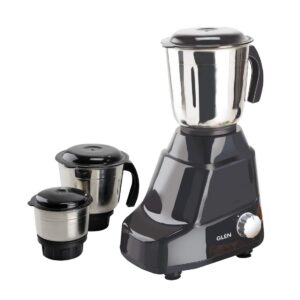 Glen Mixer Grinder, 500 Watts, 3 Jars (Black)